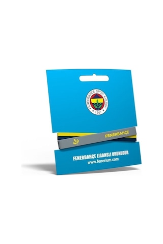 Fenerbahçe Lisanslı 2'li Silikon Bileklik Kanarya Baskı Kutulu 001