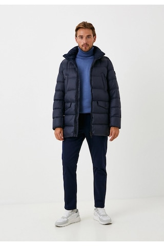 Erkek Şişme Mont Lacivert Kapüşonlu Termo Dolumlu Ve Iç Astarlı 6 Cep Dik Yaka Mont Ncs Jeans 4994-Lacivert