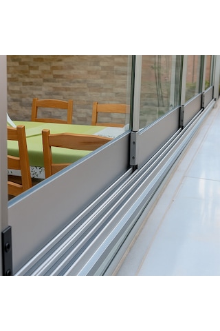Ayrıntıshop Sürme Cam Balkon Tekeri 1 Adet Gri