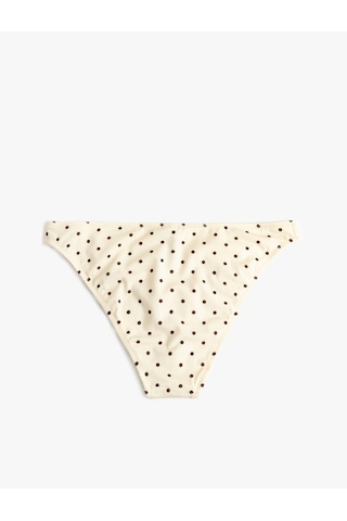 Koton Puantiye Desenli Bikini Altı Ekru Desenli 5sak00231mm Ekru Desenli