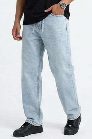 Bigdart Erkek Rahat Kesim Baggy Jean Pantolon 30075 - Mavi