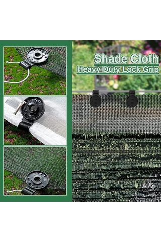 Tenfowee Dayanıklı Güneşlik Sabitleme Kancaları - Siyah 100'lü Paket, Tarım Ağı Ve Bahçe Koruması İçin Pratik Çözüm