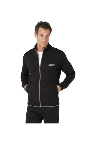 Pierre Cardin 7120 Erkek Uzun Kollu Dik Yaka Eşofman Takımı-siyah Siyah
