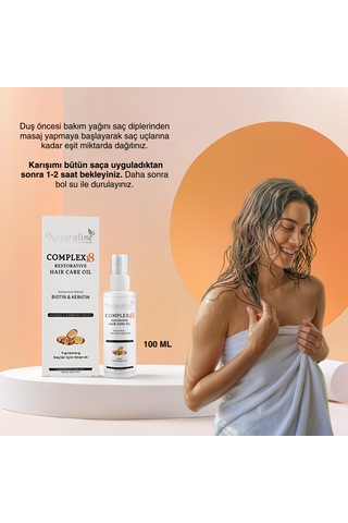 Complex 18 Bitkisel Yağlı Saç Bakım Yağı Kırık Karşıtı & Onarıc