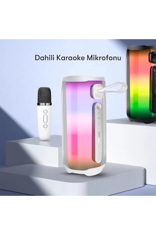 Pluse 5 Mikrofonlu Rgb Kablosuz Hoparlör - Siyah