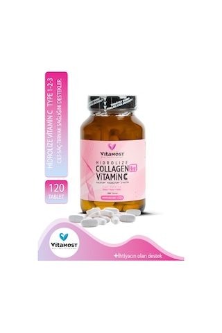 Vitamost Collegen Vitamin C Type-1.2.3 Hidrolize 120 Tablet