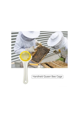 Xindoker 2 Adet Sarı Plastik Arı Kraliçe Tutucu, El Tipi Arıcılık Aracı, Kolay Kullanım, Dayanıklı, Arılar İçin Güvenli