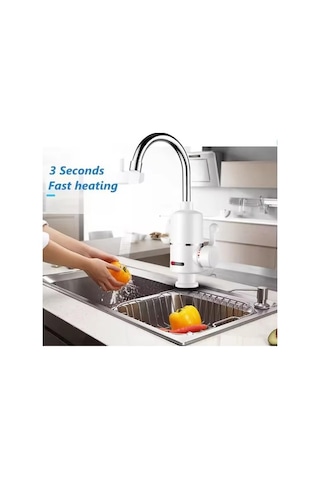 Maoyaya Elektrikli Musluk İnox, Ani Su Isıtıcı Sıcak Su Isıtıcılı İnox