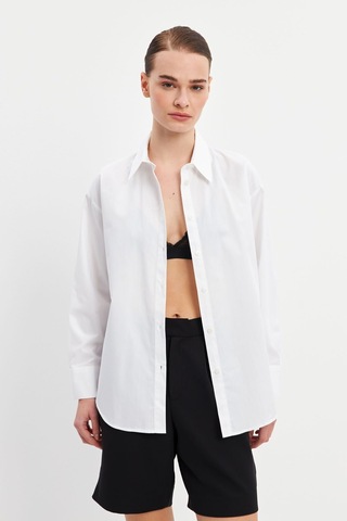 Stella Pulvis Beyaz Poplin Gömlek Beyaz