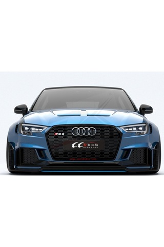 Audi Rs Logo Ön Kaput Glossy Black Air Flow Rüzgarlık