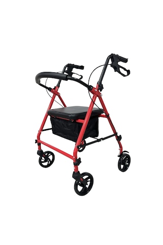 Respirox Rr-01 Katlanabilir Rolatör Kırmızı Yeni