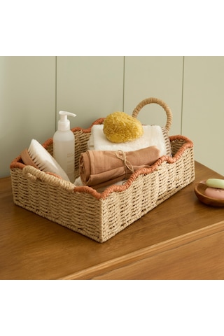 Karaca Home Shalia Dekoratif Sepet Organizer 36x26x18 Cm Kahverengi