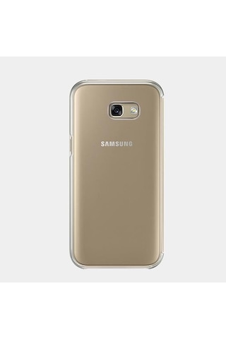 Galaxy A5 2017 İle Uyumlu Clear View Cover Kılıf Altın Ef-za520cfegww Gold