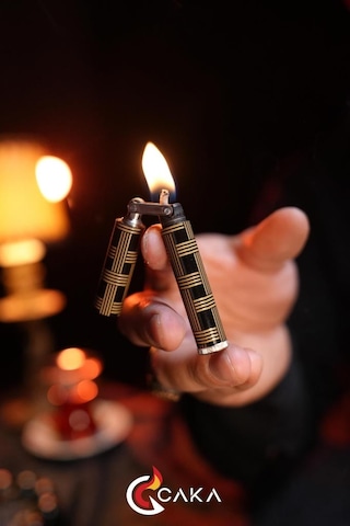 Caka Lighter Lineara Nero Benzinli Çakmak - Ckl-026