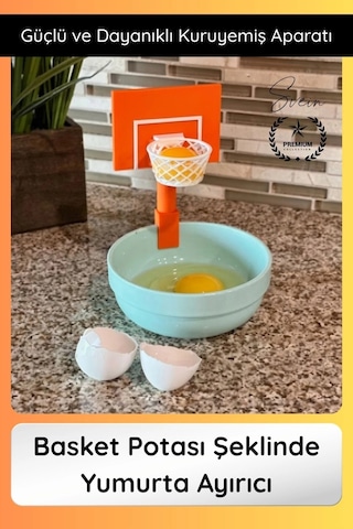 Yumurta Basket Potası Şeklinde Yumurta Ayırıcı Aparat Pratik Sarı Ve Beyaz Ayırma Aparatı Kolay Çok Renkli