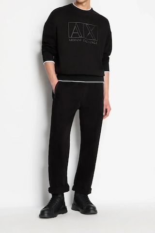 Armani Exchange Erkek Bisiklet Yaka Sweatshirt-siyah Siyah
