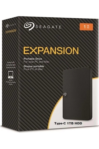 Seagate 1tb Expansion Stkm1000400 Usb 3.2 Type C 2.5" Siyah Harici Harddisk