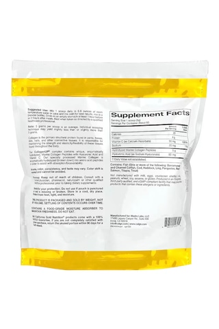 California Gold Nutrition Collagenup Hydrolyzed Marine Collagen 464 G