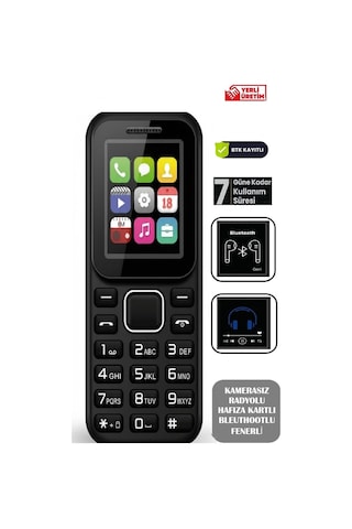 Kamerasız Tuşlu Telefon Asker Telefonu Radyo Mp3 Fenerli Bluetooth Yaşlı Telefonu Öğrenci Telefonu