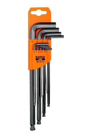 Bahco Altıgen Allen Anahtar Seti Top Başlı Be-9770