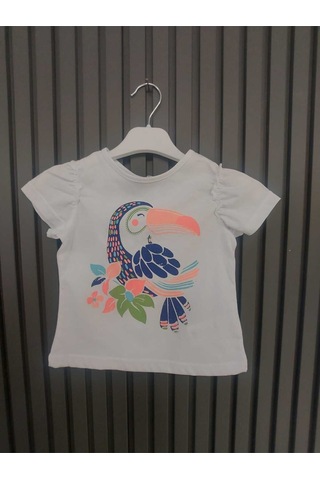 Serbend Sck-1164 Serbend Kız Çocuk T-Shirt Beyaz 6 - 7 Yaş 6 - 7 Yaş