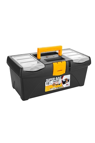 Takım Çantası Alet Kutusu Kapaklı Mini Bölmeli Organizer Dayanıklı Plastik Malzeme 14'' 16 İnç
