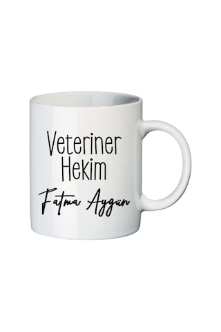 Bayan Veterinere Hediye Isimli Kupa Bardak