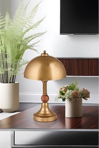 Piedra Ahşaplı Abajur Eskitme