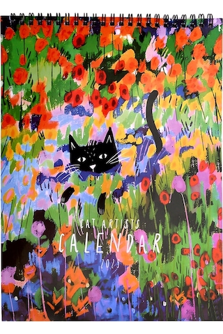 Kedi Resimli Duvar Takvimi Ortaçağ Kedi Resimleri Duvar Takvimi