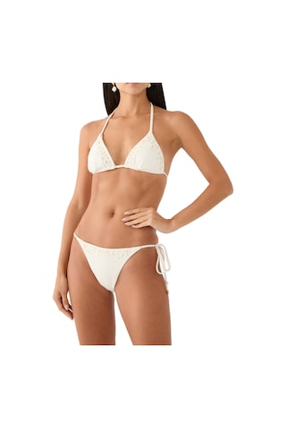 Peony - Peonyofficiall Işlemeli Ip Bikini Altı Krem