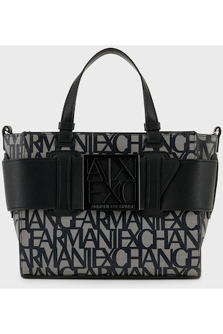 Armani Exchange Bayan Çanta 942690 3f742 00850 Siyah-gri Gri - Siyah