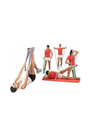 Leyaton 3 Lü Pilates Lastiği Pilates Bandı Pilates Bandı