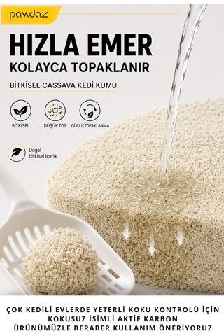 Cassava Kedi Kumu 5 Litre Hızlı Ve Güçlü Topaklanma