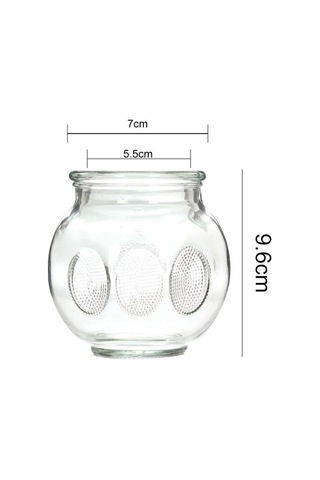 Profesyonel 8 Adet Cam Çukurluk Seti Kavanoz 1fktla Çok Renkli