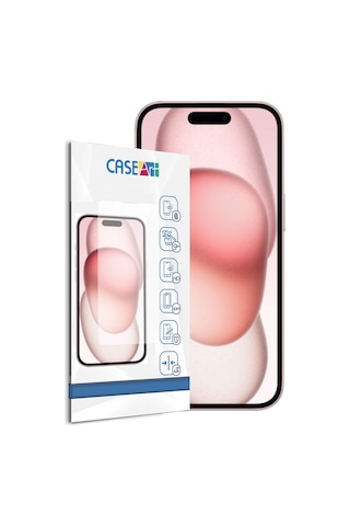 Apple iPhone 15 Uyumlu Temperli Ekran Koruyucu Kırılmaz Cam