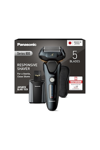 Panasonic Series 800 Es-lv97 Islak/kuru Tıraş Makinesi, Doğrusal Motorlu 5 Katlı Tıraş Başlığı, Temizleme Ve Şarj İstasyonu Dahil, Siyah