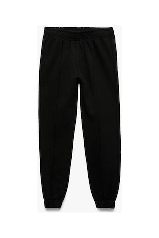 Koton Kız Çocuk Beli Lastikli Şardonlu Basic Jogger Eşofman Altı Siyah