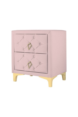 Ruby 2 Çekmeceli Komodin-gold Model Kapitoneli Yatak Odası Iki Çekmeceli Komodin&şifonyer Modelleri Pembe