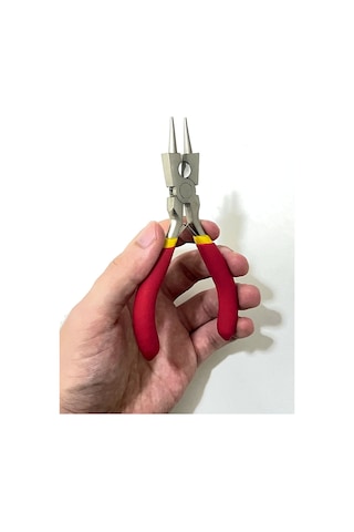 Mini Kıvırma Pensesi İnce Uçlu Dayanıklı Çelik Bijuteri Tamir Takı Hobi İçin Çok Amaçlı A Kalite