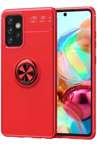 Samsung Uyumlu Galaxy A72 Kılıf Zore Ravel Silikon Kapak Kırmızı