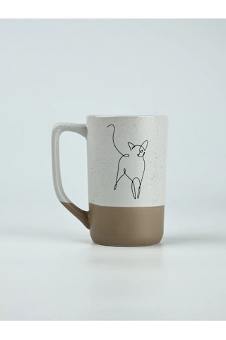 Nedetskij Çay Fincanı, Kedi, Seramik 500 Ml, Büyük 317257659 Bej