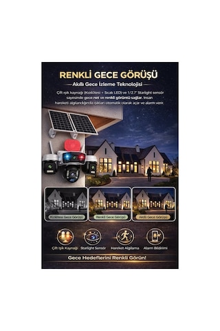 Çift Panel Güvenlik Kamerası