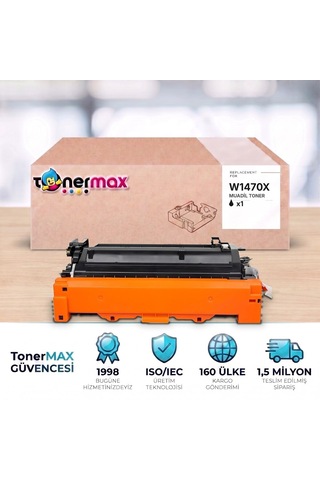 Hp W1470x Çipli Uyumlu Toner 10'lu Paket / M610 / M611 / M612 / M634 / M635 / M636
