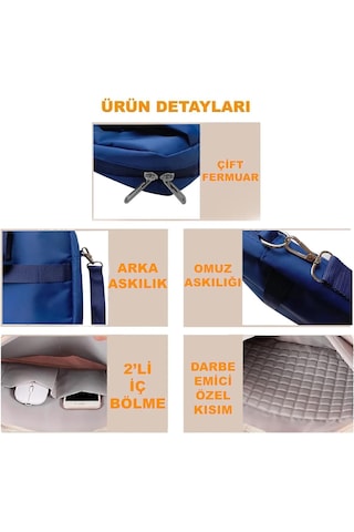 Microcase Honor Pad X8b 11 İnch İle Uyumlu Macbook Çantası+türkçe Bluetooth Klavye+mouse+tablet Standı Beyaz Al5164