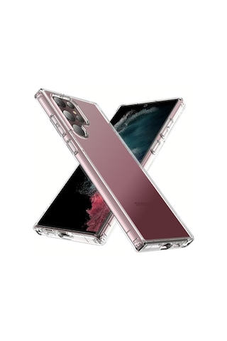 Ardemix Galaxy Uyumlu S23 Ultra Uyumlu 2mm Anti Shock Silikon-renksiz Renksiz