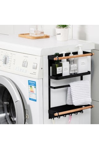 Mıknatıs Buzdolabı Raf Kağıt Havlu Rulo Tutucu Manyetik Depolama Raf Baharat Asmak Raf Dekoratif Metal Raf Mutfak Organizatör Depolama Tutucular & Amp Raflar 3