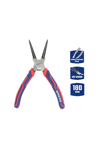 Workpro Wp231152 180mm Cr-v Düz Yaylı Profesyonel İç Segman Pensesi