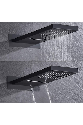 Fause Fau110-B Ankastre Comfort Panel Şelale Duş Seti Siyah