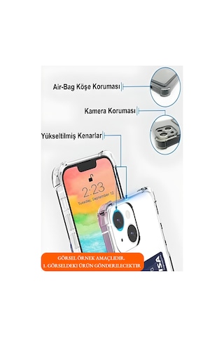 Oppo Reno 5 Lite Uyumlu Kamera Korumalı Kartlıklı Köşeleri Airbag Tasarımlı Darbe Önleyici Şeffaf