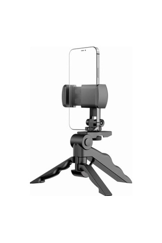 Tripod Modern Tasarım 3 Ayak Mini Kamera Ve Telefon Tripodu + Döner Başlık Telefon Tutucu Hafif Taşınabilir K555